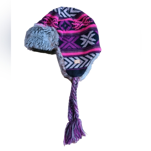 Billabong Faux Fur Lined Trapper Hat - Picture 1 of 7